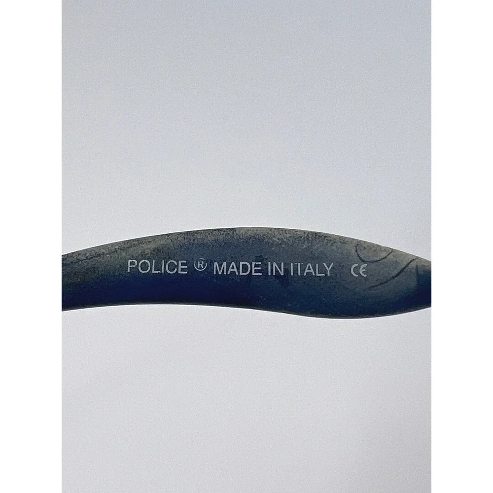 Police 2685‎ Sunglasses Aviator Silver Frame Blue Lens Italy 63 58PY FRAME ONLY